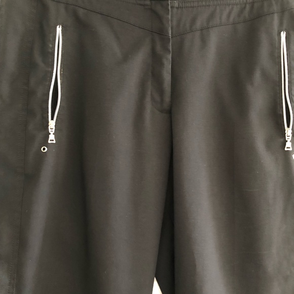 TAIL TECH Performance Zippered Pockets Golf Active Wear Black Pants Sz 4 - Picture 3 of 9